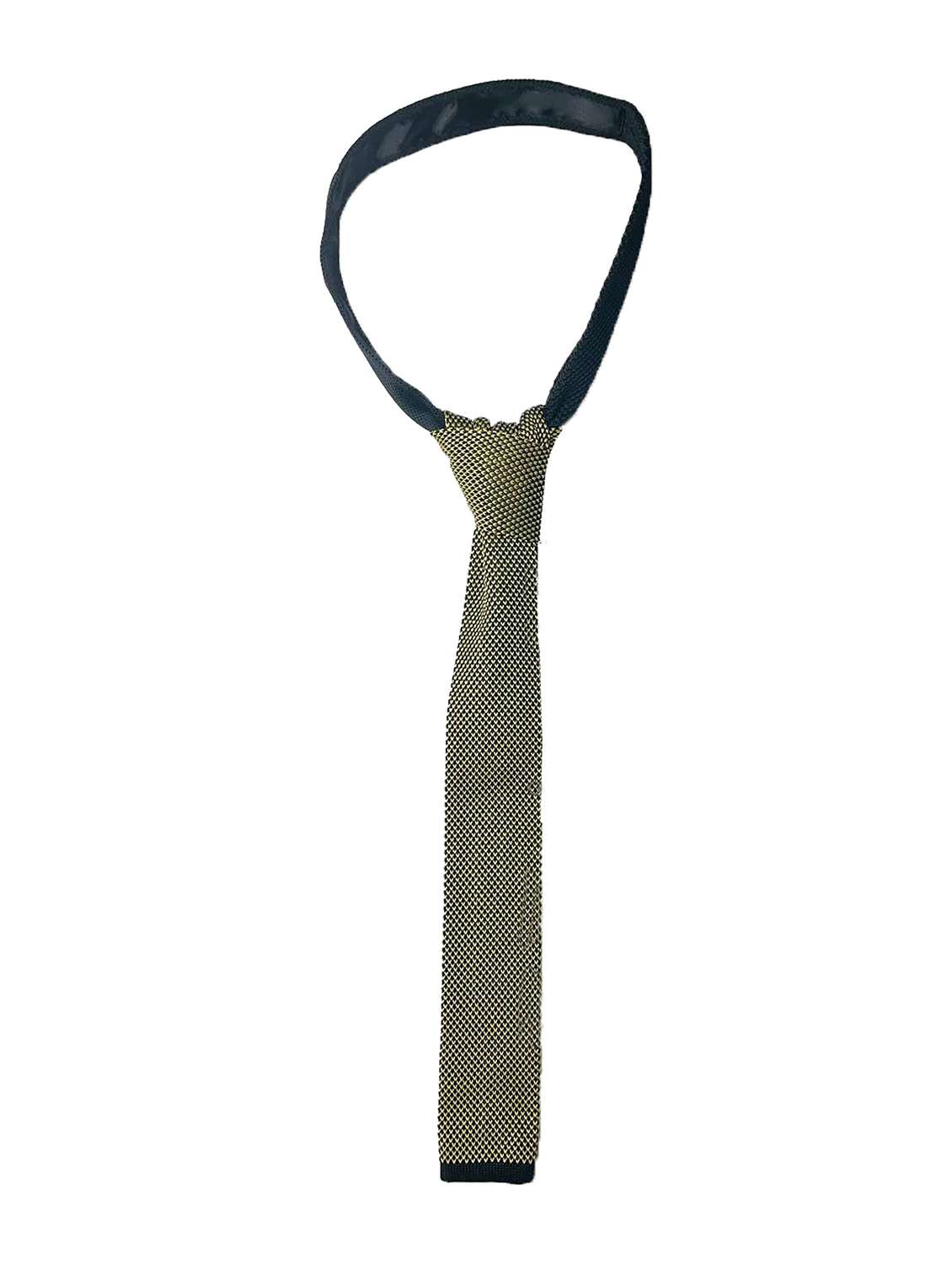 men polyester self design tie - 22187037 -  Standard Image - 1