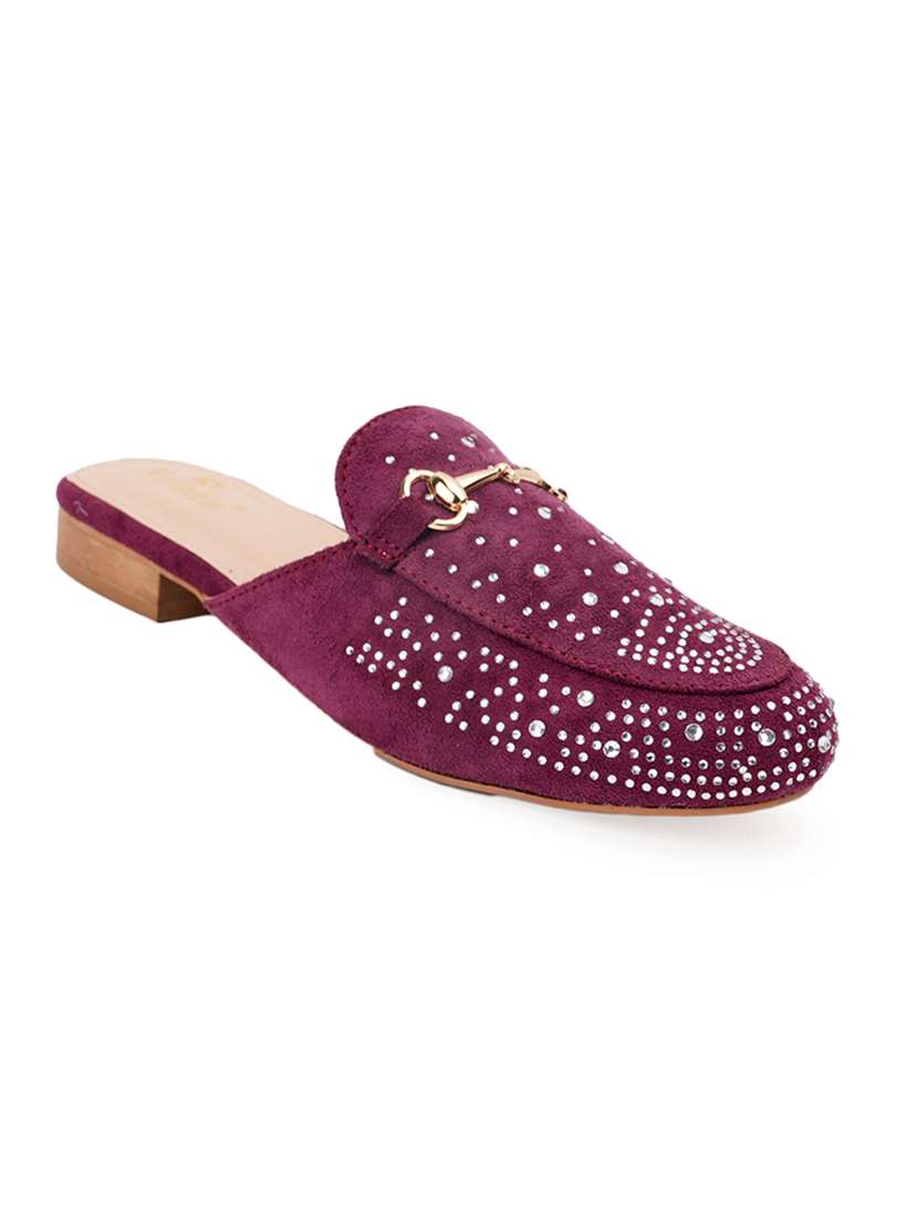 women embellished slip on mule - 22187053 -  Standard Image - 1
