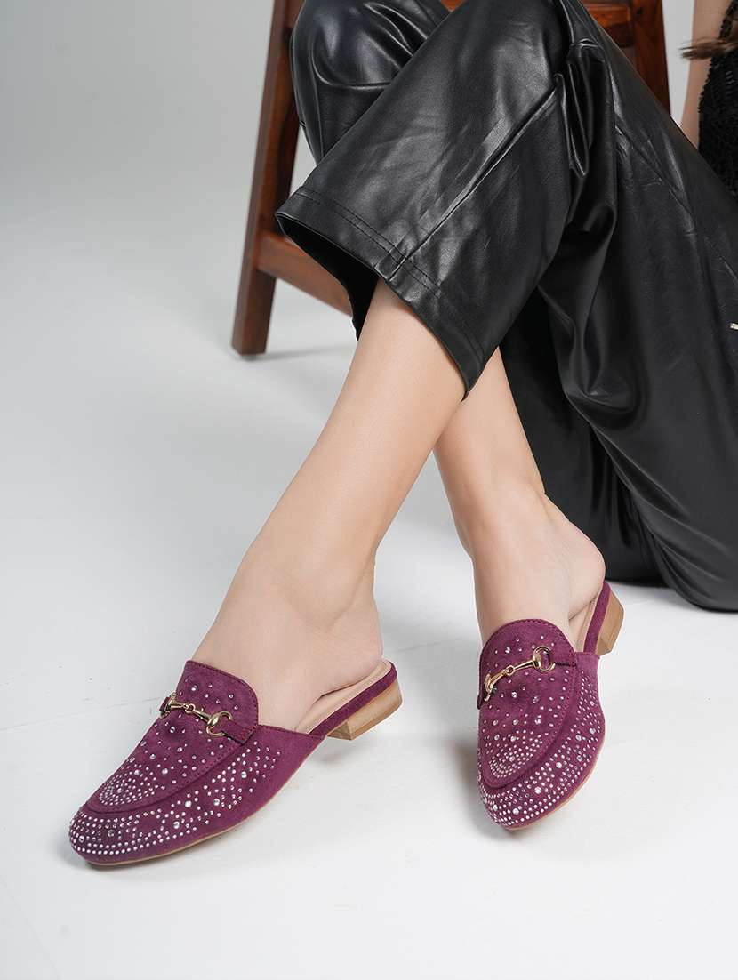 women embellished slip on mule - 22187053 -  Standard Image - 4