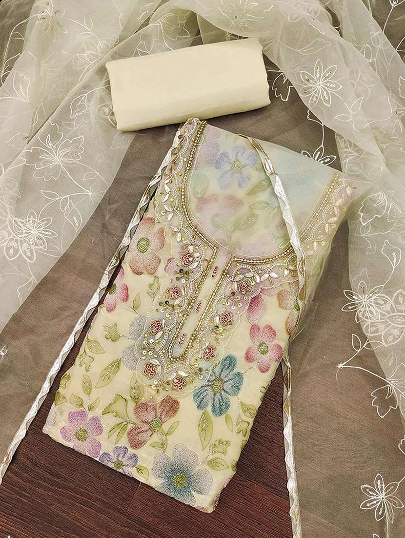 women floral embroidered unstitched suit set - 22187073 -  Standard Image - 1