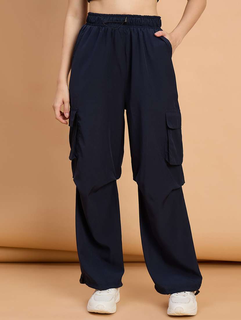 women pack of 2 solid mid rise cargo - 22187125 -  Standard Image - 1