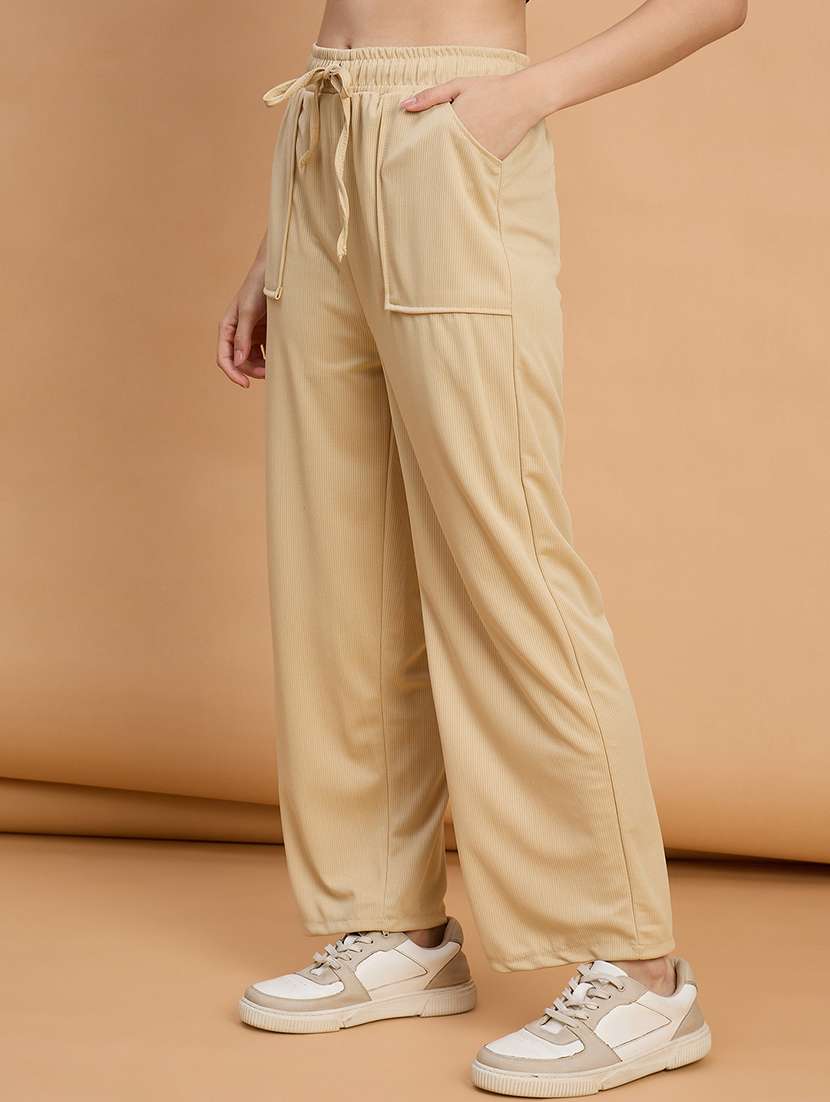 women pack of 2 solid mid rise cargo - 22187130 -  Standard Image - 1