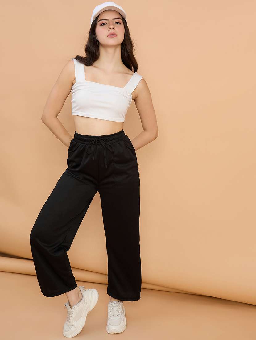 women pack of 2 solid high rise track pant - 22187131 -  Standard Image - 4