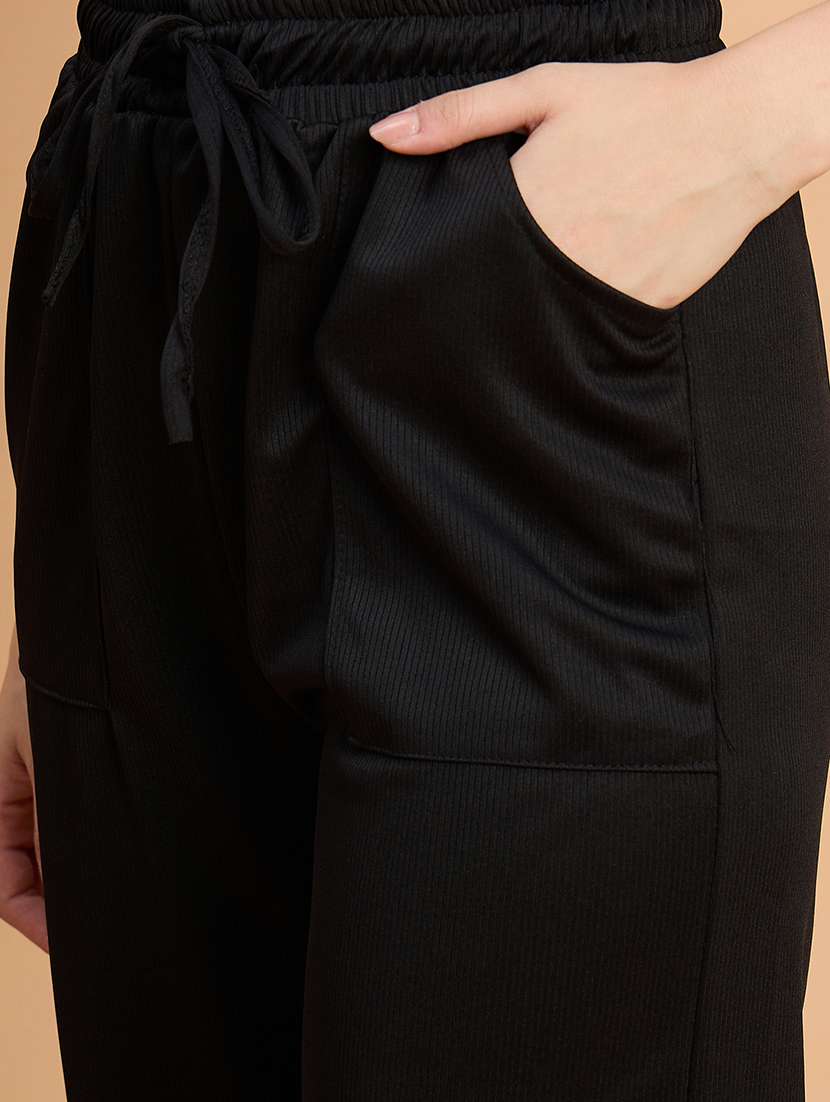 women pack of 2 solid high rise track pant - 22187132 -  Standard Image - 6