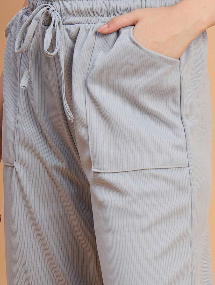 women pack of 2 solid high rise track pant - 22187138 -  Standard Image - 6