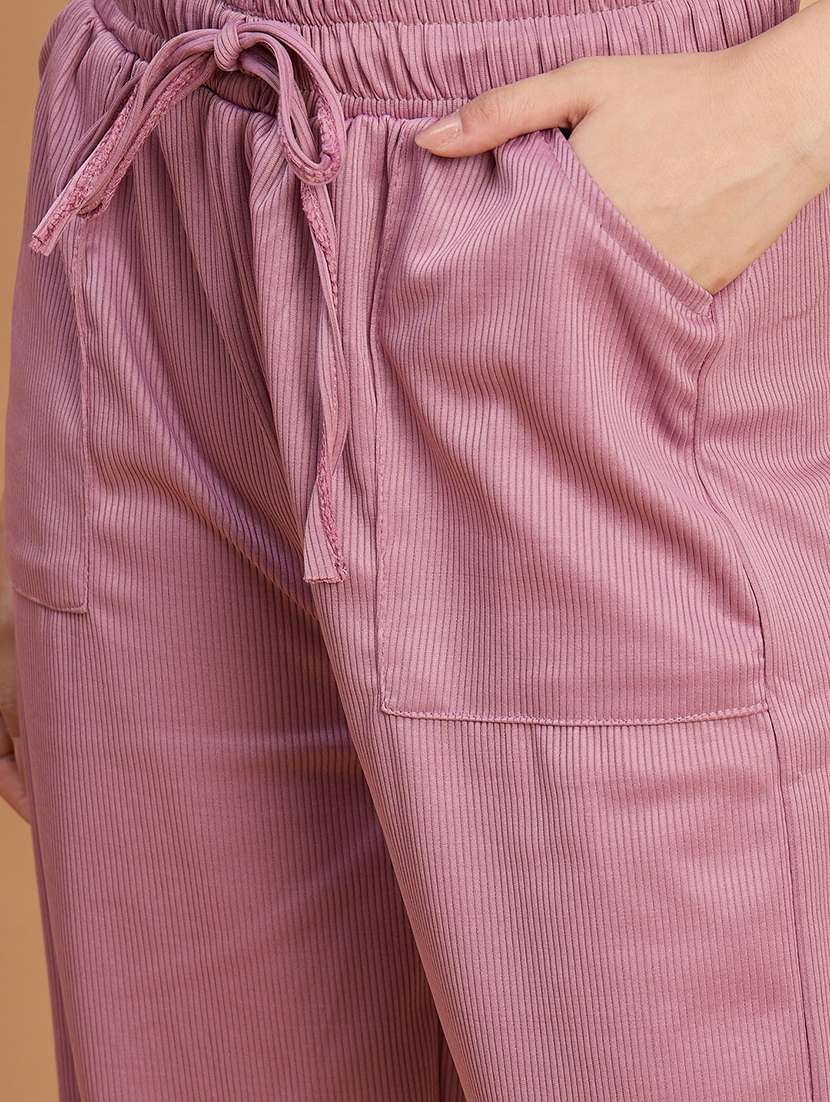 women pack of 2 solid high rise track pant - 22187139 -  Standard Image - 6