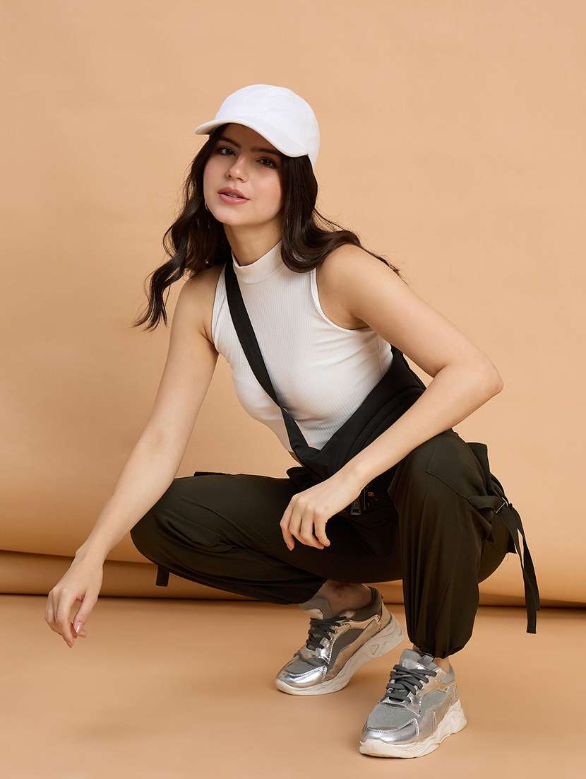 women pack of 2 solid mid rise cargo - 22187152 -  Standard Image - 4