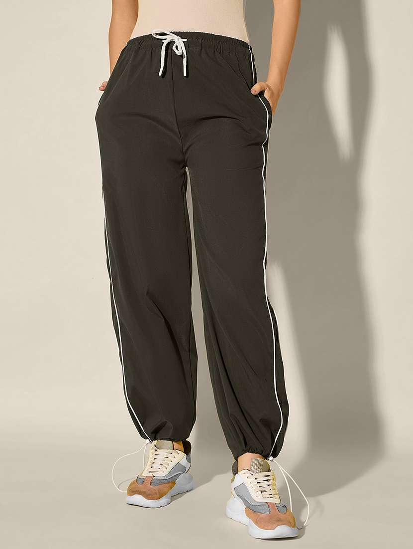 women pack of 2 solid relaxed fit track pant - 22187167 -  Standard Image - 4