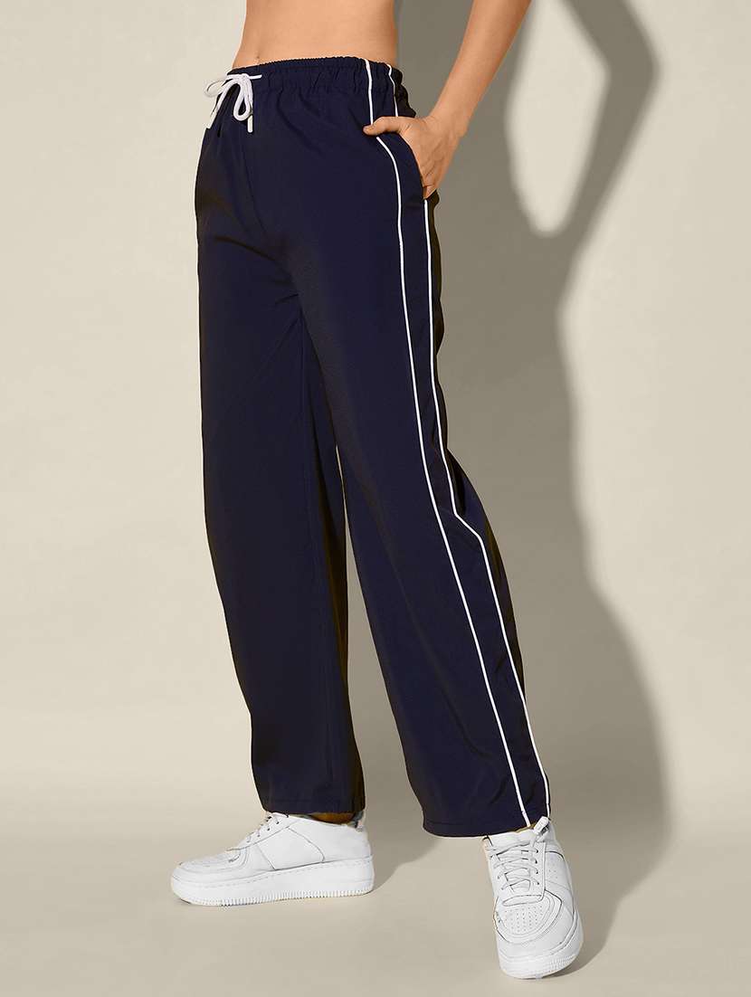 women pack of 2 solid relaxed fit track pant - 22187169 -  Standard Image - 1