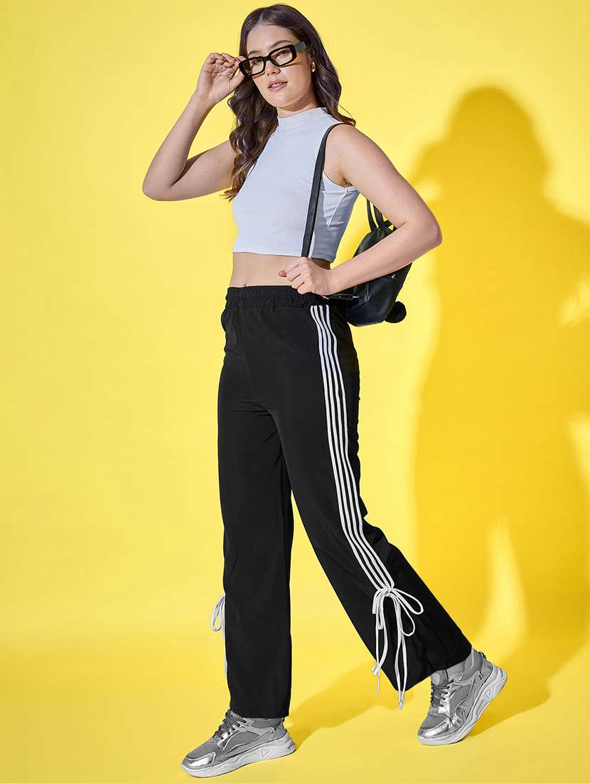 women pack of 2 solid high rise track pant - 22187231 -  Standard Image - 4