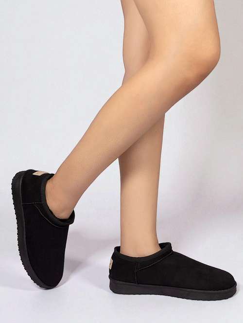 women solid slip on ankle boots - 22187258 -  Standard Image - 0