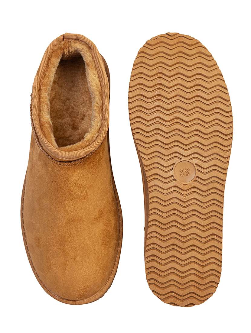 women solid slip on ankle boots - 22187259 -  Standard Image - 4