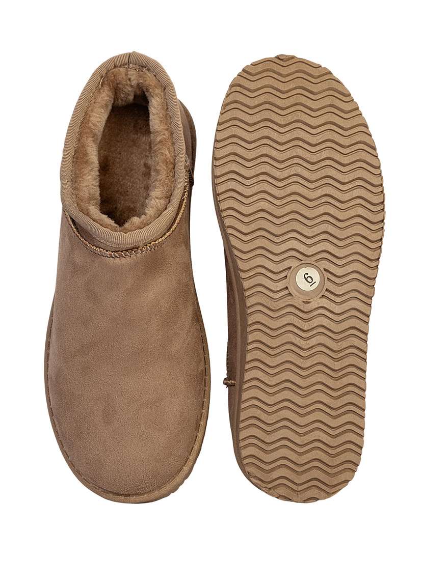 women solid slip on ankle boots - 22187260 -  Standard Image - 4