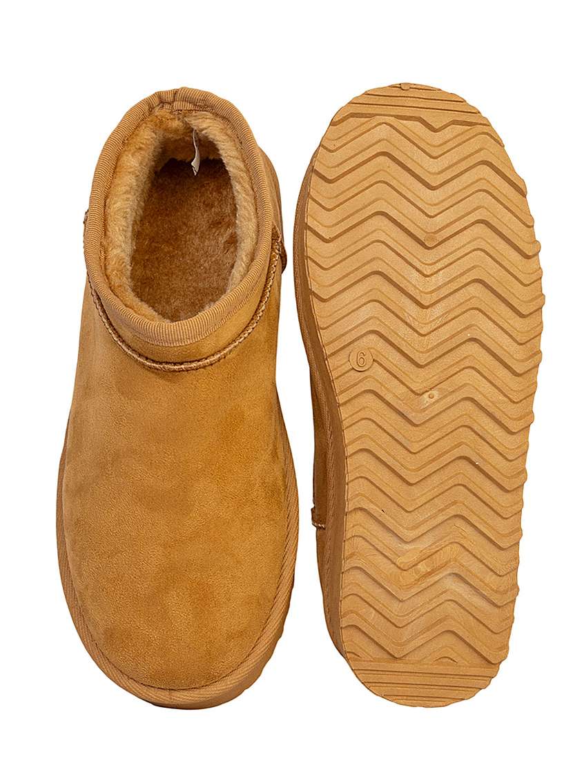 women solid slip on ankle boots - 22187262 -  Standard Image - 4