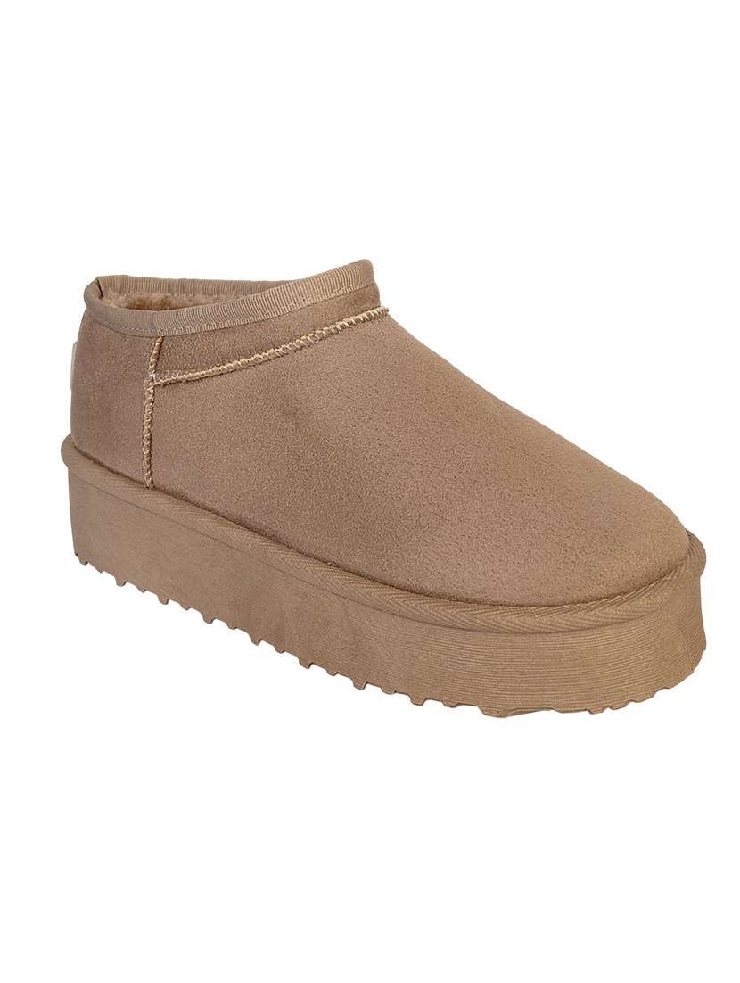 women solid slip on ankle boots - 22187263 -  Standard Image - 1