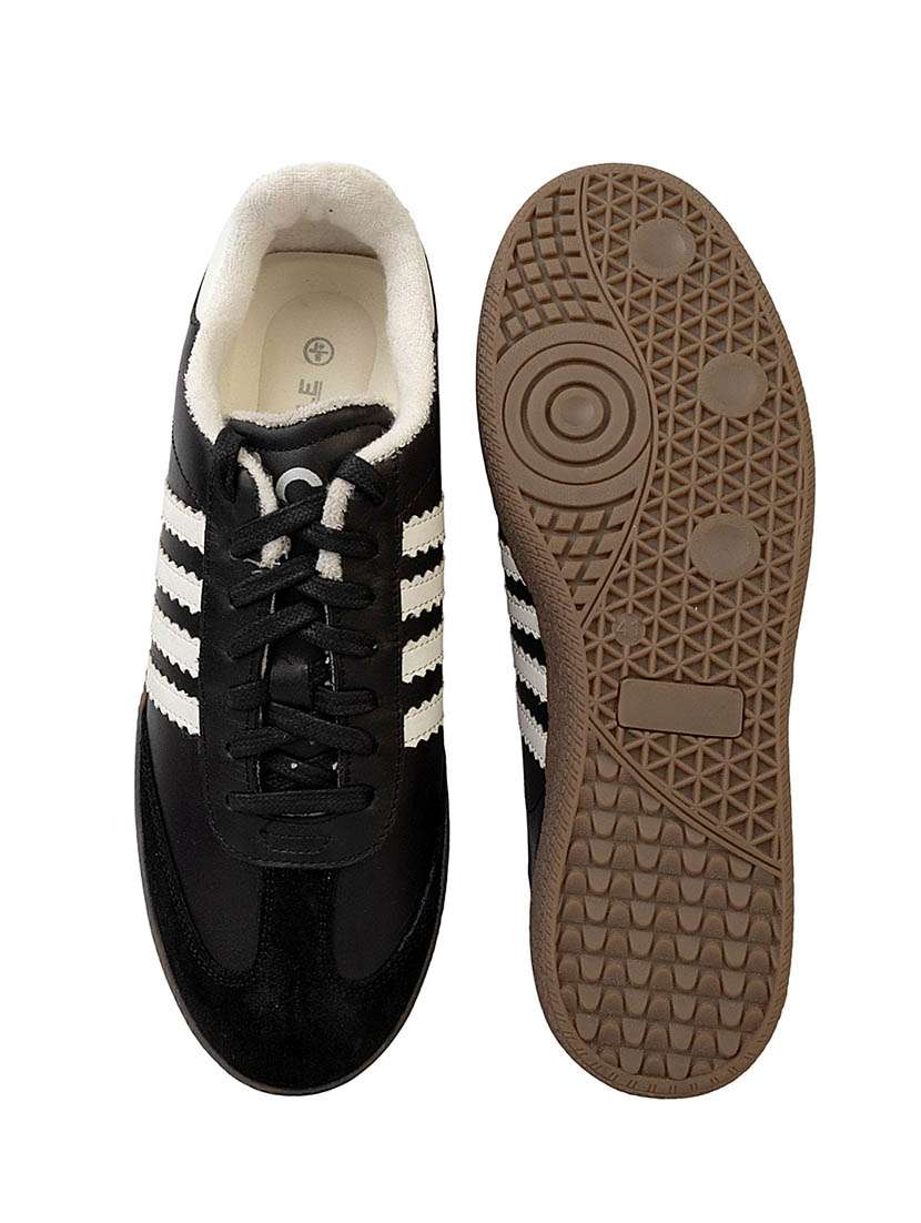 men striped lace up sneaker - 22187282 -  Standard Image - 4