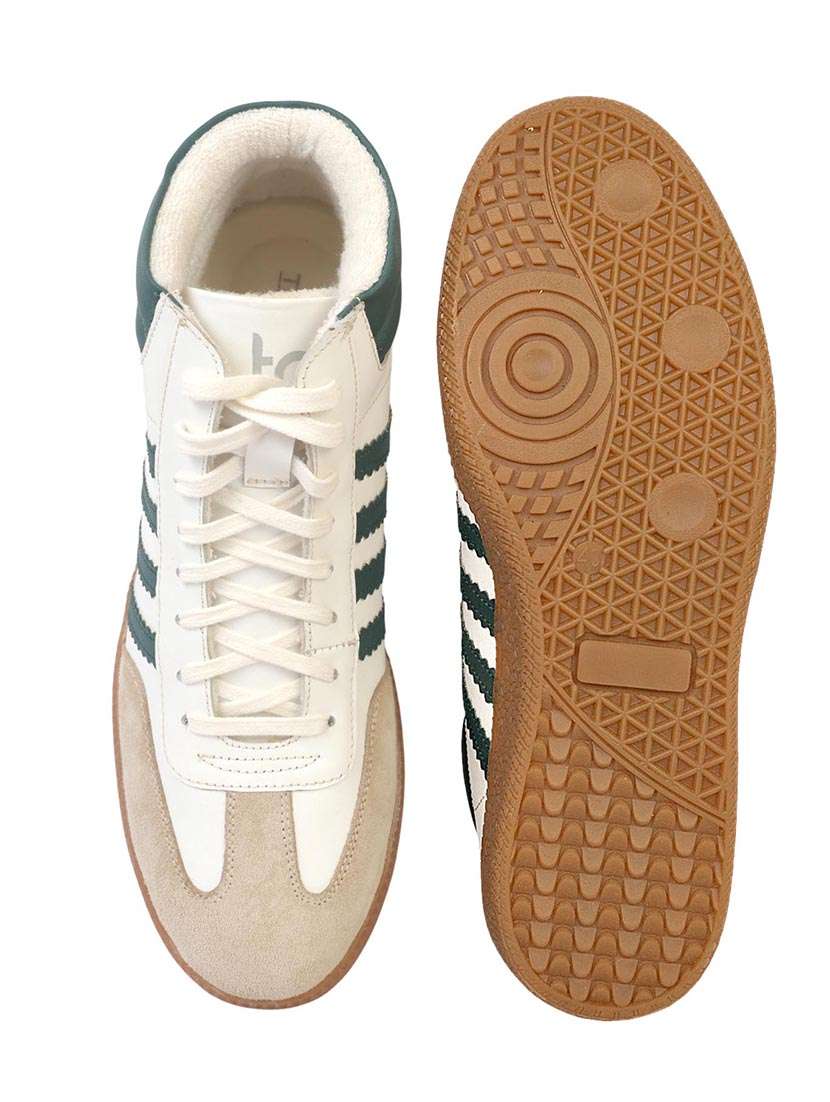 men striped lace up high ankle sneaker - 22187284 -  Standard Image - 4