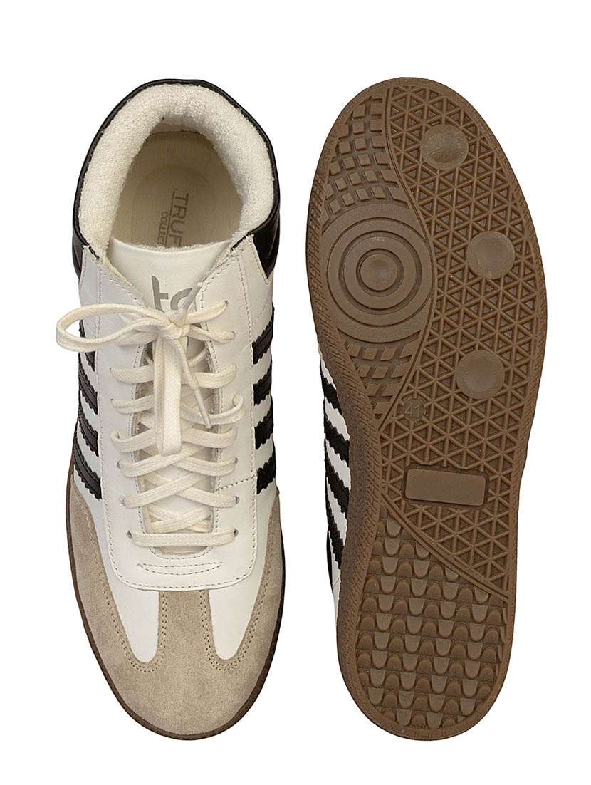 men striped lace up high ankle sneaker - 22187285 -  Standard Image - 4