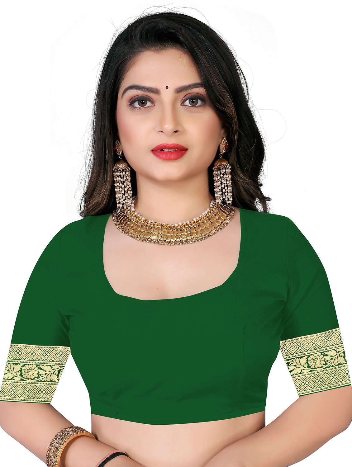 women self design kanjivaram saree with blouse - 22187593 -  Standard Image - 4