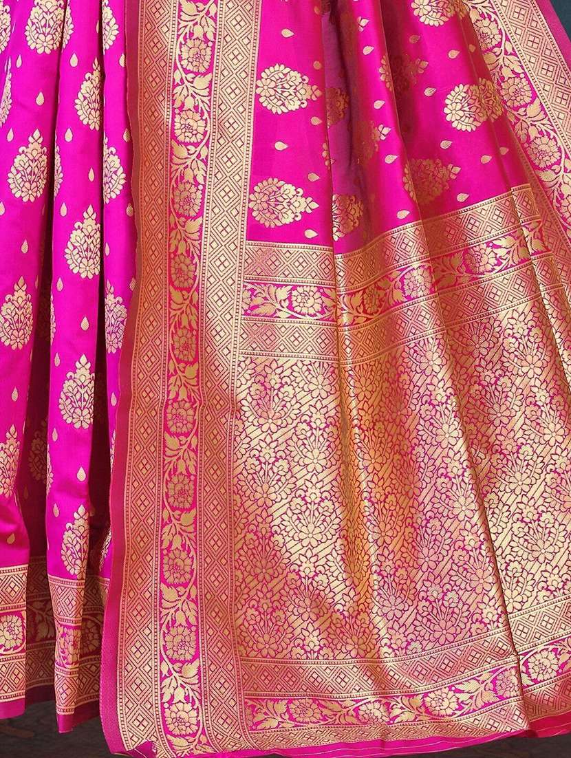 women self design kanjivaram saree with blouse - 22187599 -  Standard Image - 4