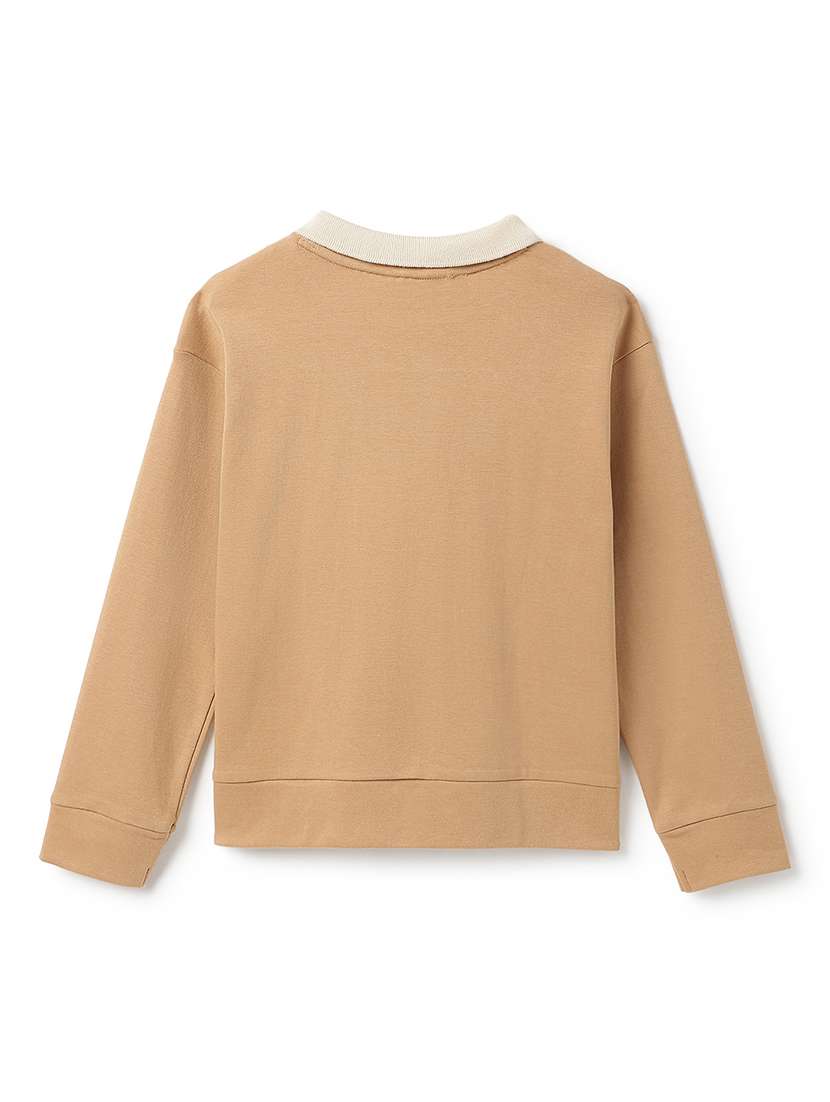 Boys Solid Long Sleeve Polo T-shirt - 22187679 -  Standard Image - 1