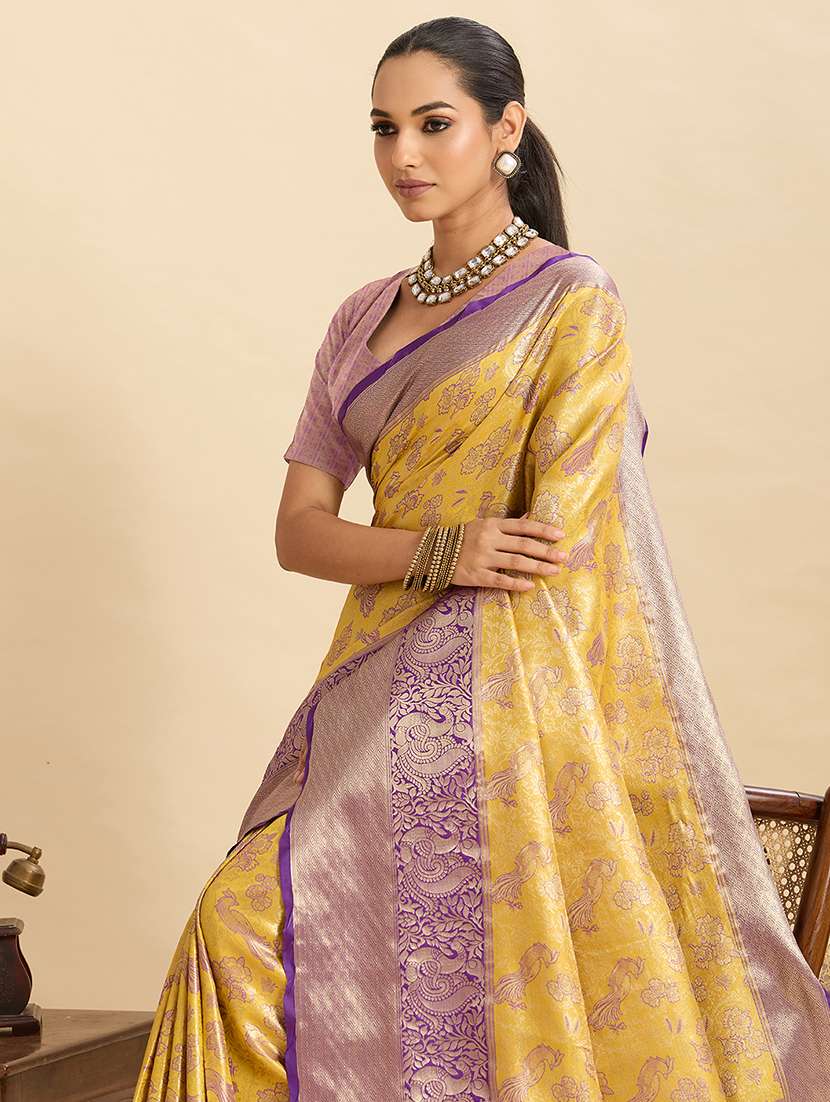 women self design banarasi saree with blouse - 22187791 -  Standard Image - 4