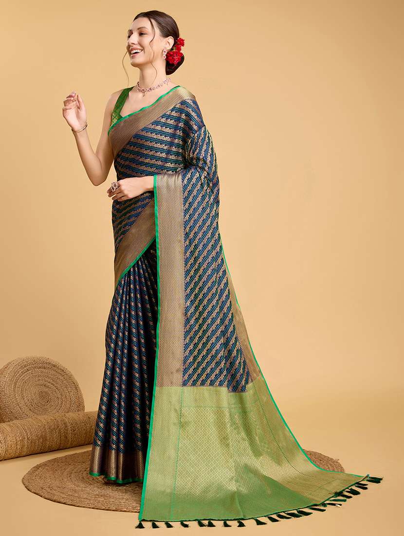 women self design patola saree with blouse - 22187865 -  Standard Image - 1