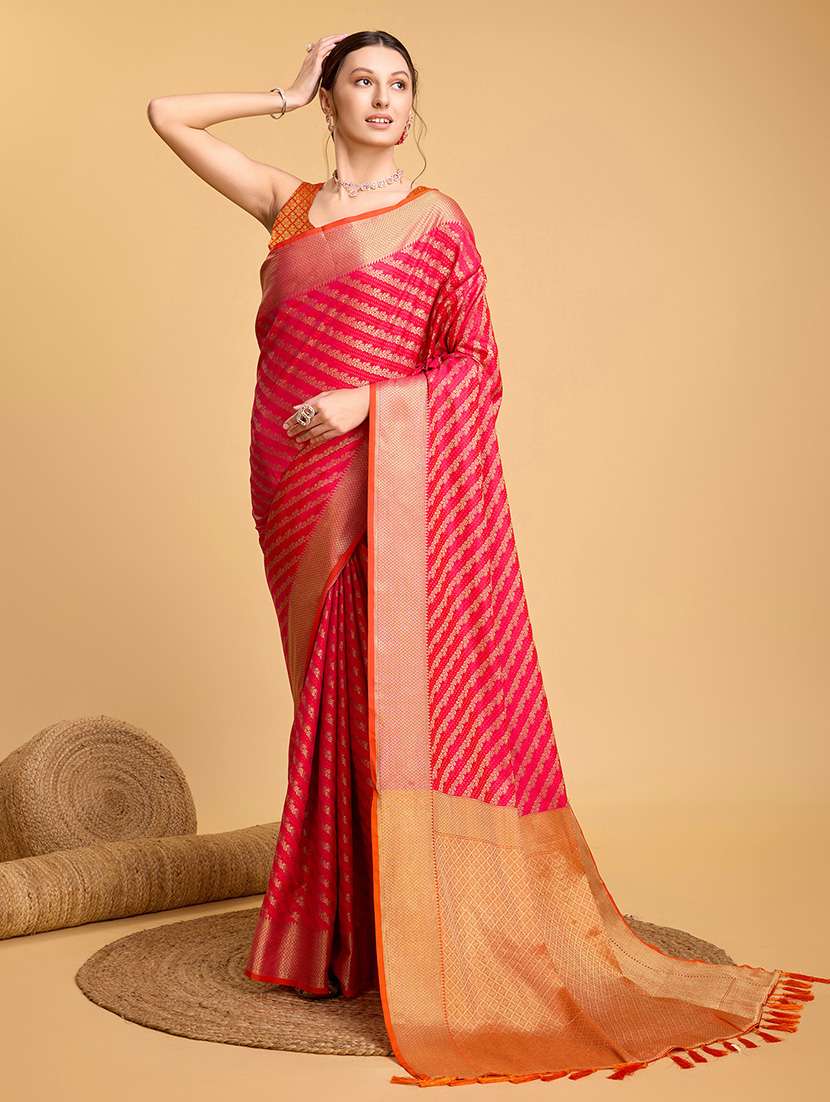 women self design patola saree with blouse - 22187866 -  Standard Image - 1