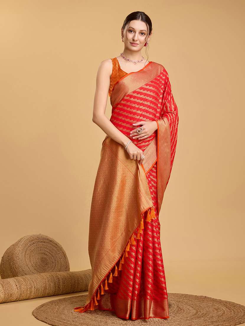 women self design patola saree with blouse - 22187868 -  Standard Image - 1