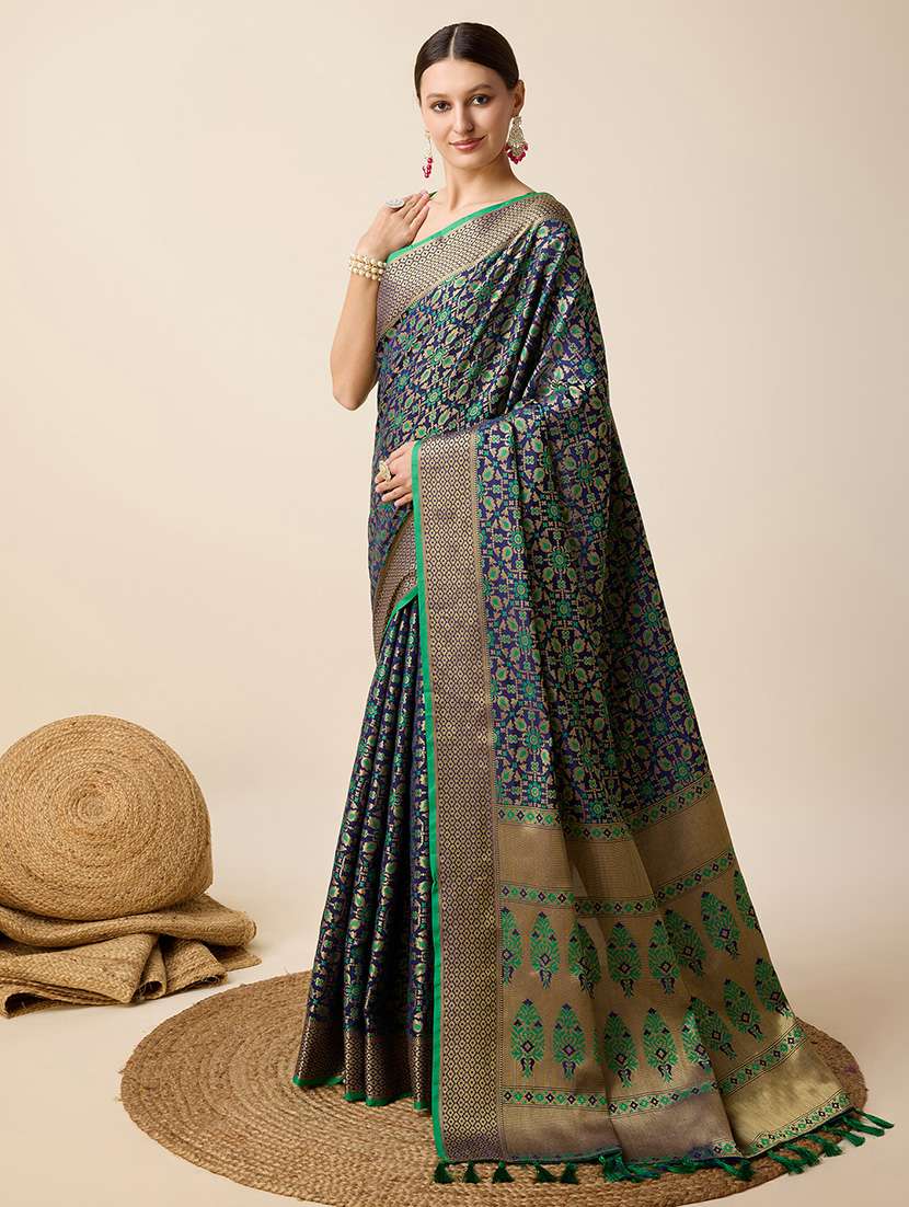 women self design patola saree with blouse - 22187869 -  Standard Image - 1