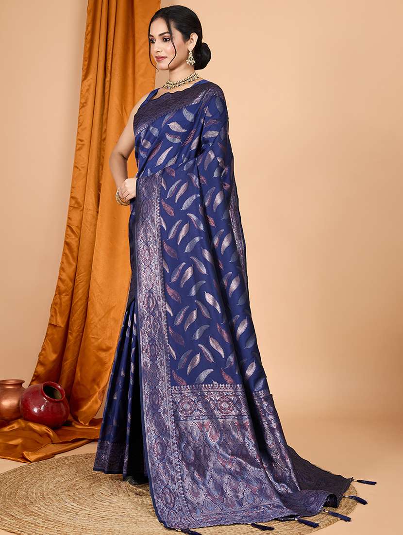women self design bordered saree with blouse - 22187877 -  Standard Image - 1