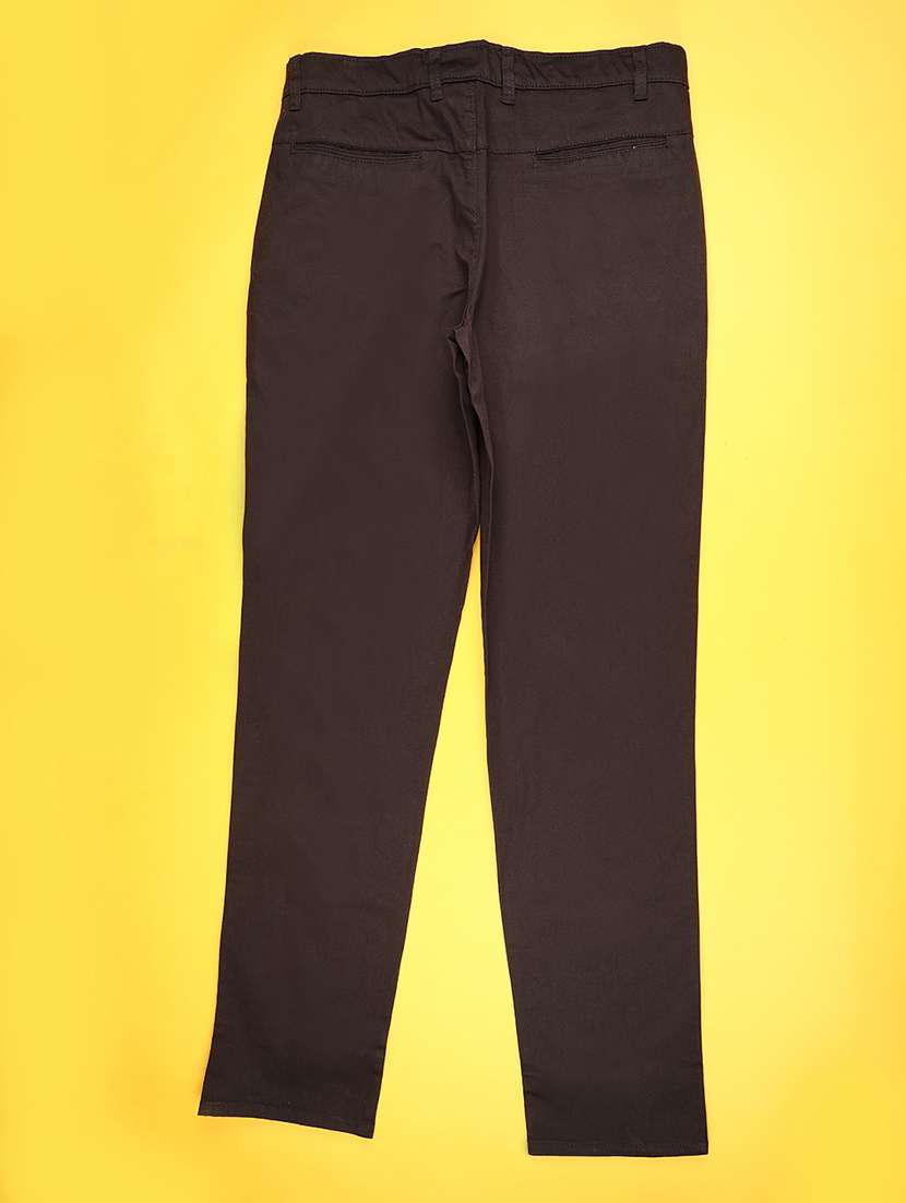 men solid mid rise slim fit chinos  - 22215689 -  Standard Image - 1