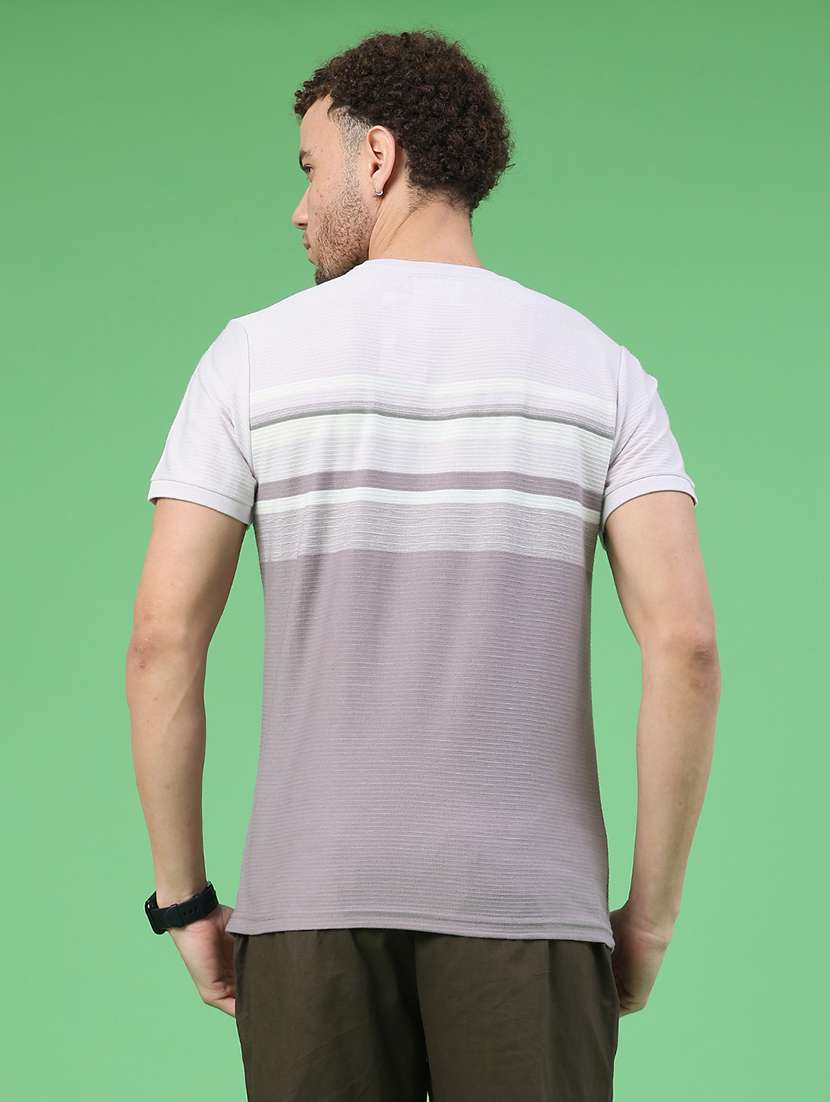 men striped short sleeve regular fit t-shirt - 22217079 -  Standard Image - 4