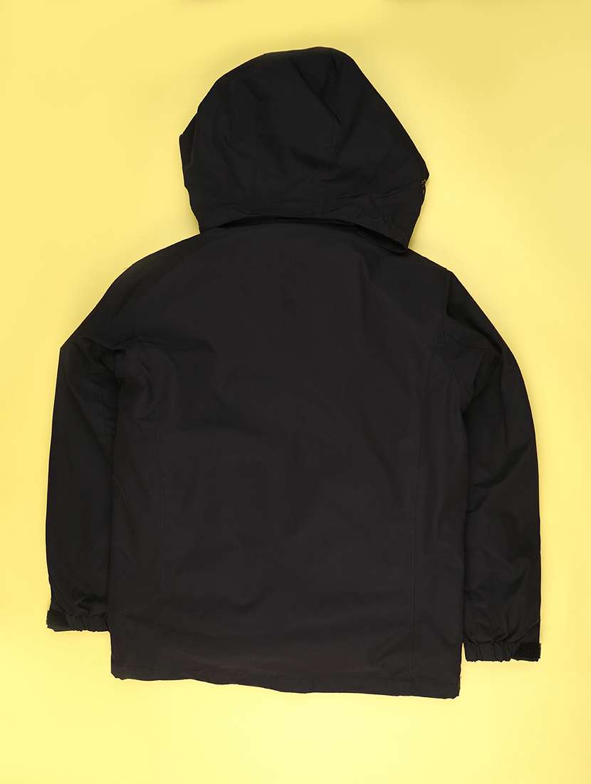 men solid hooded windcheater jacket - 22217087 -  Standard Image - 1