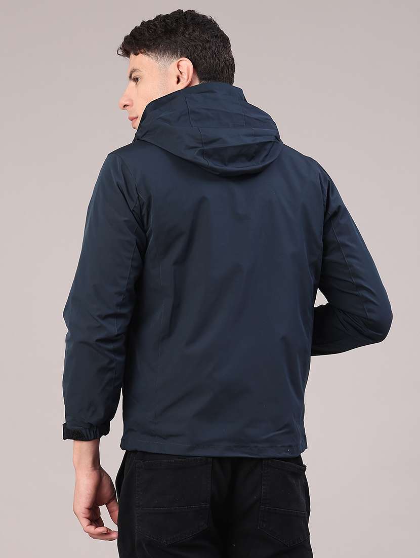 men solid long sleeve hooded puffer jacket - 22217088 -  Standard Image - 4