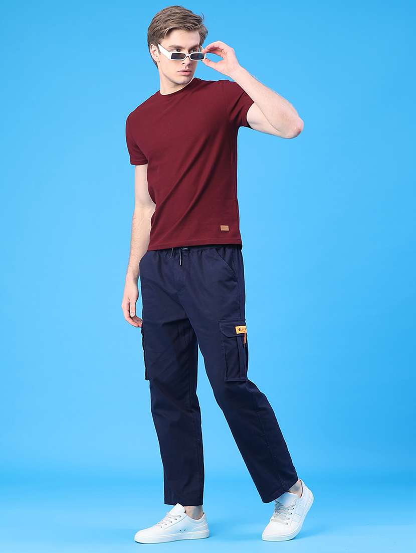 men solid short sleeve regular fit t-shirt - 22217261 -  Standard Image - 4