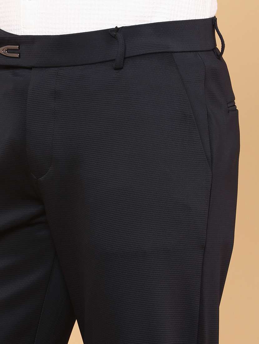 men black cotton chinos casual trouser - 22217286 -  Standard Image - 1