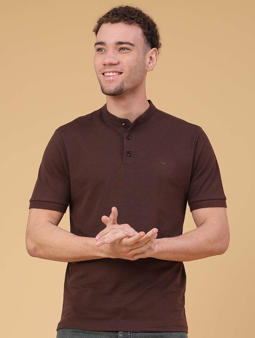 men solid short sleeve regular fit t-shirt - 22217296 -  Standard Image - 1