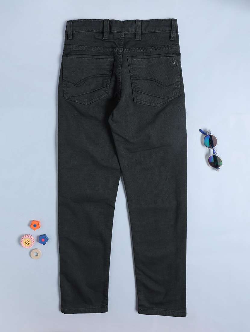 olive poly cotton plain jean - 22217335 -  Standard Image - 1