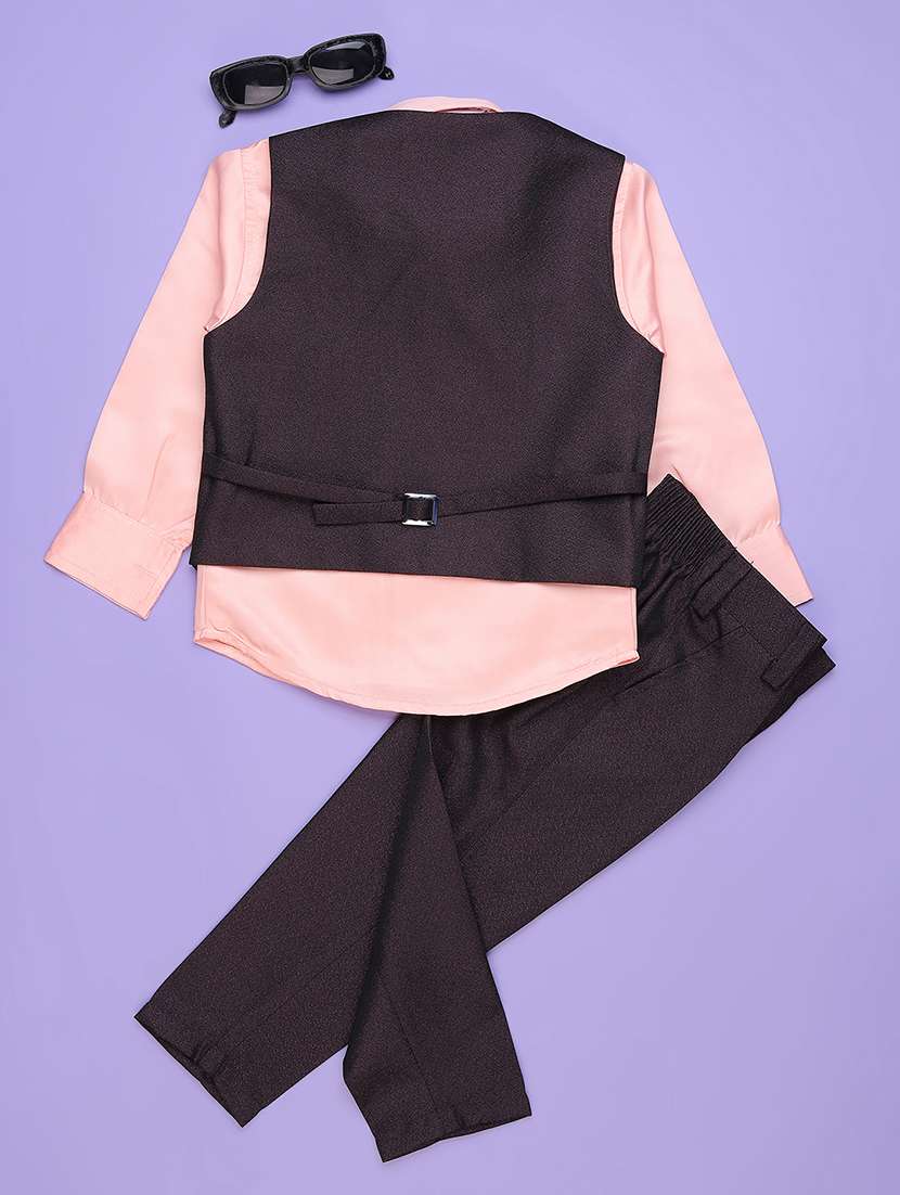 maroon cotton suit set jackets & coat - 22217380 -  Standard Image - 1