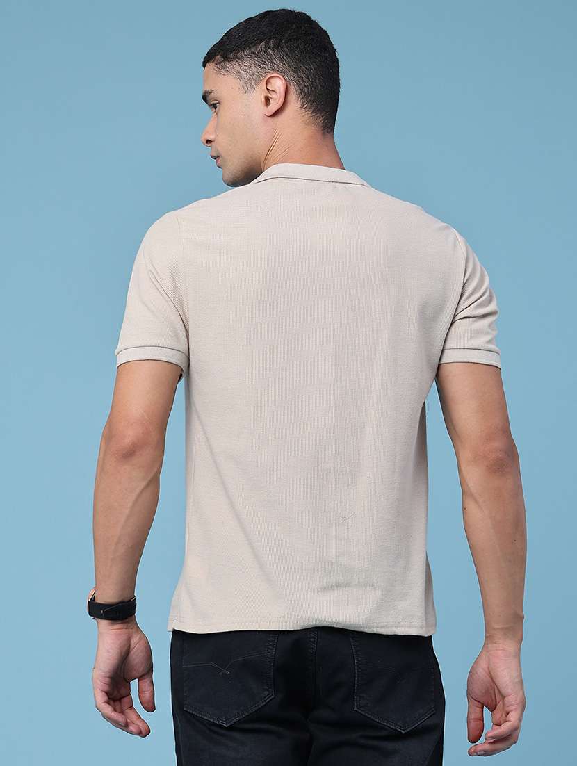 men self design short sleeve regular fit polo t-shirt - 22217428 -  Standard Image - 4