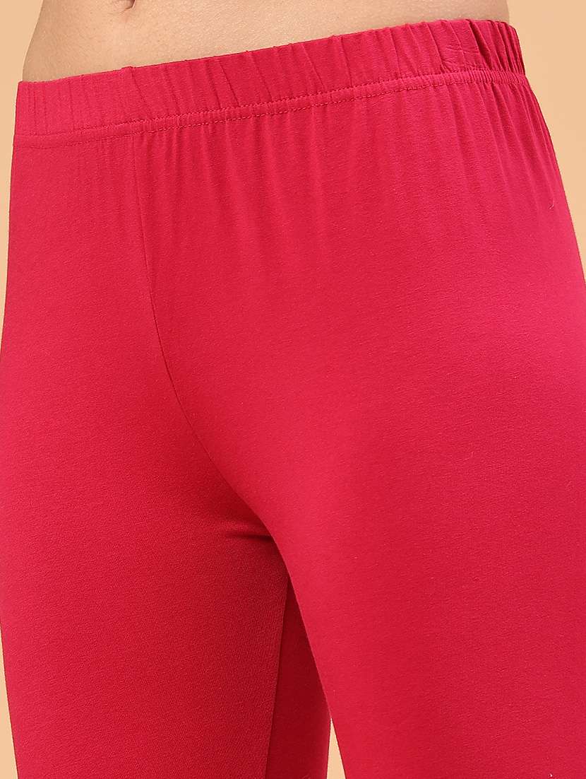 women solid mid rise legging - 22217449 -  Standard Image - 1