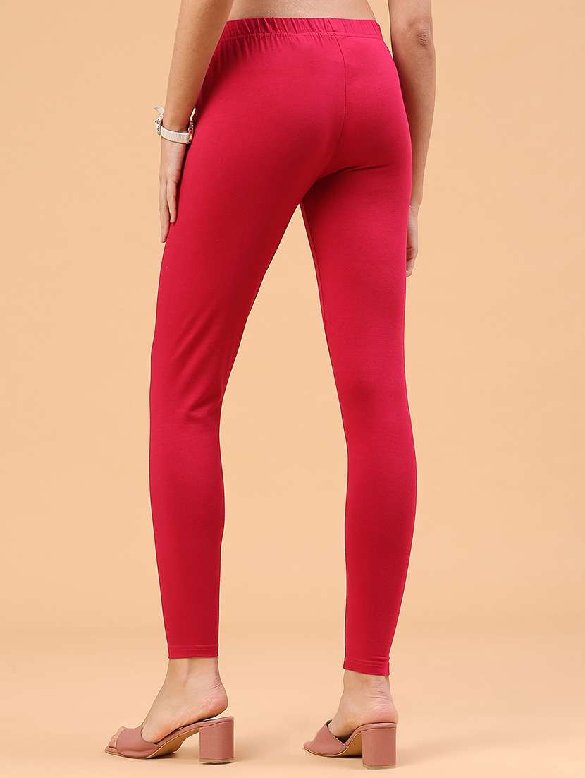 women solid mid rise legging - 22217449 -  Standard Image - 4
