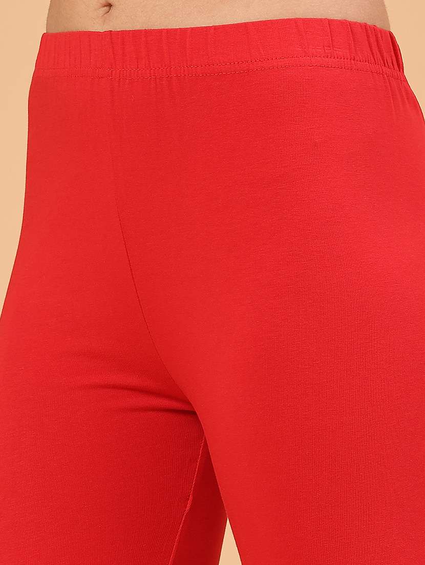 Women Solid Mid Rise Legging - 22217450 -  Standard Image - 1