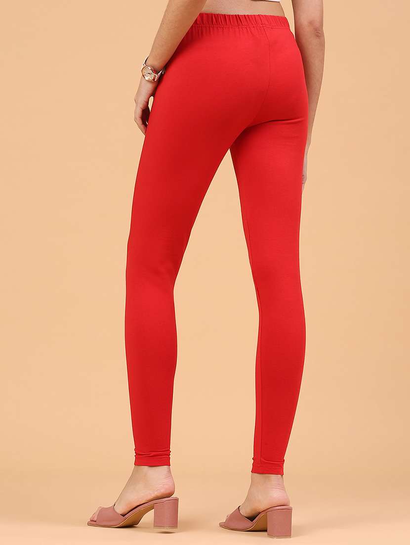 Women Solid Mid Rise Legging - 22217450 -  Standard Image - 4