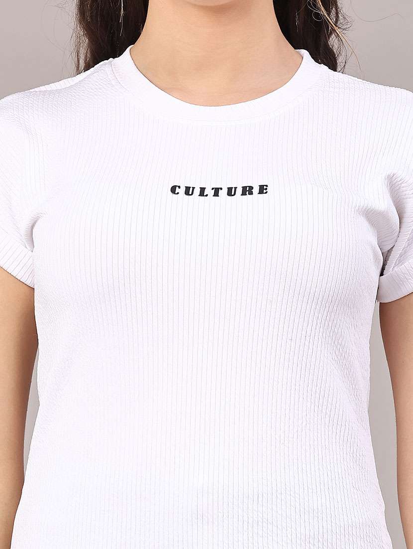 women solid short sleeve t-shirt - 22217457 -  Standard Image - 1