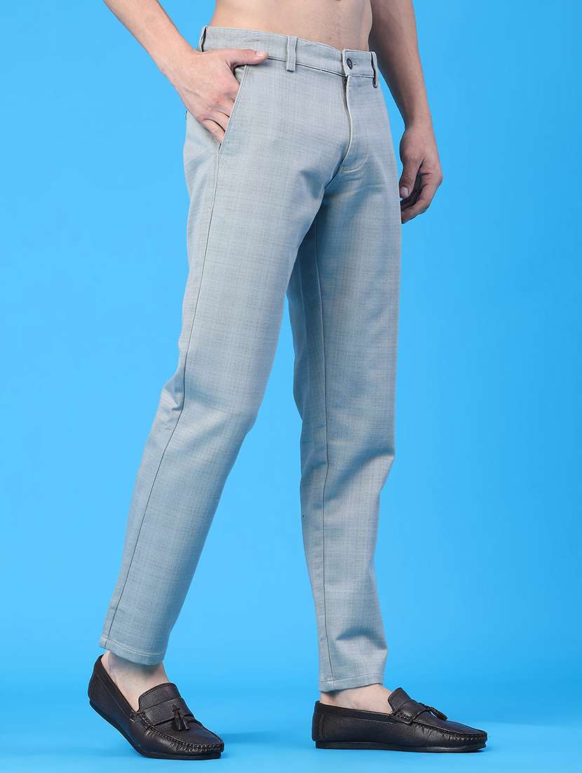 men self design mid rise chinos casual trouser - 22217574 -  Standard Image - 1