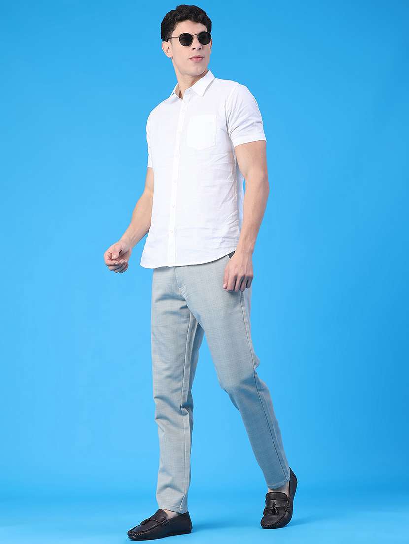 men self design mid rise chinos casual trouser - 22217574 -  Standard Image - 4