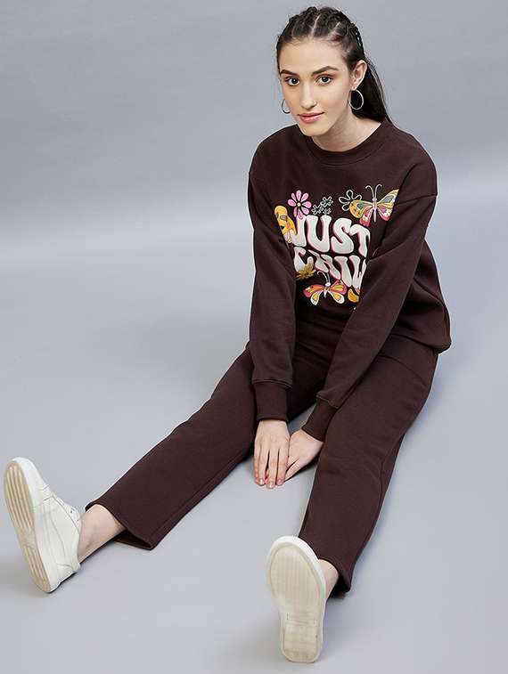 women solid mid rise track pant - 22217673 -  Standard Image - 4