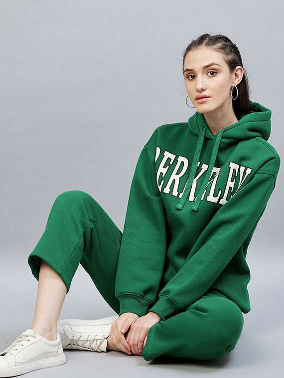 women solid mid rise track pant - 22217676 -  Standard Image - 4